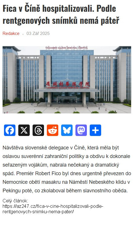 Správa z Číny